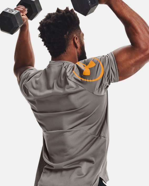 Men's UA Evolution Training Short Sleeve, Gray, pdpMainDesktop image number 0